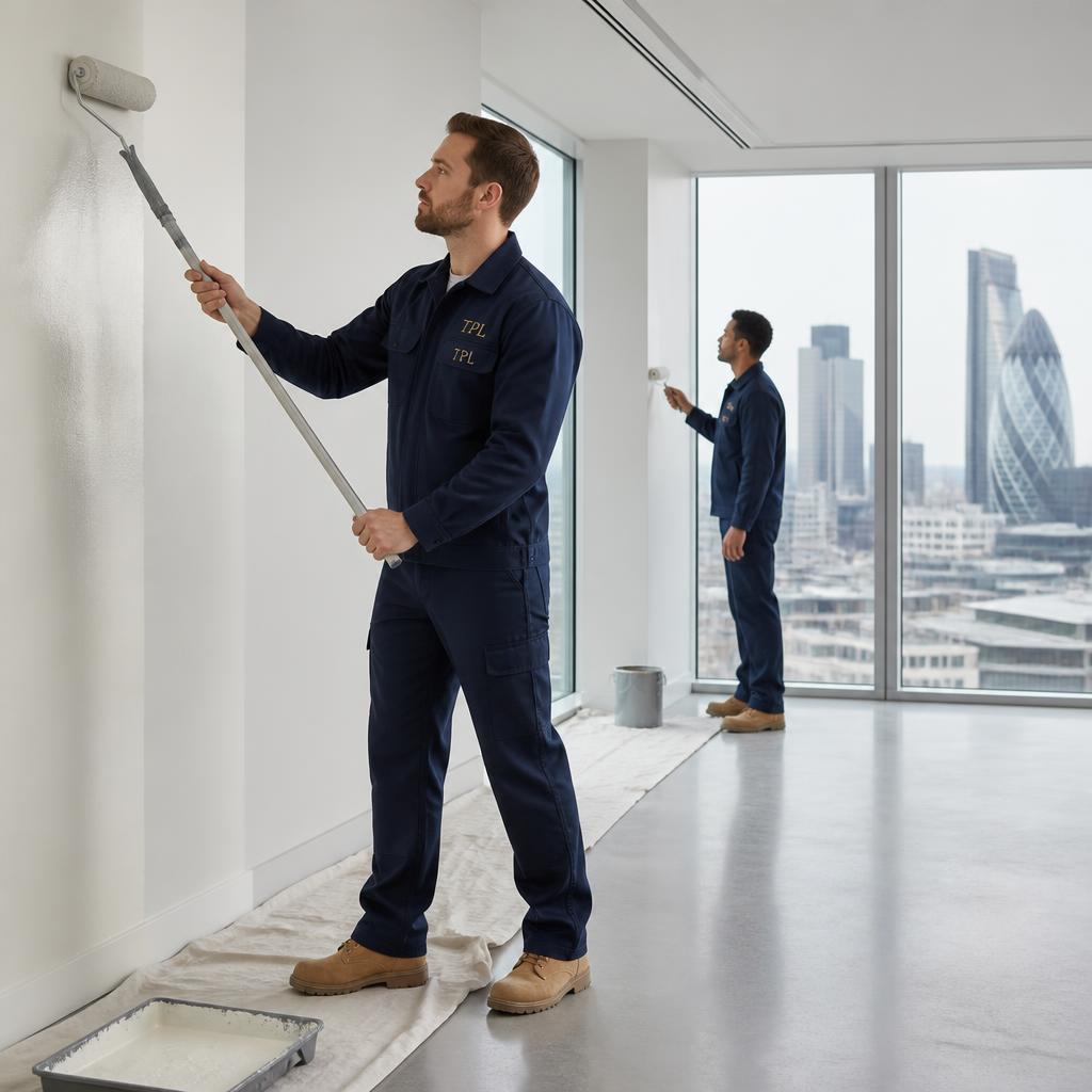 Commercial Painting in a London home — Offices, restaurants, and retail spaces delivered on schedule.