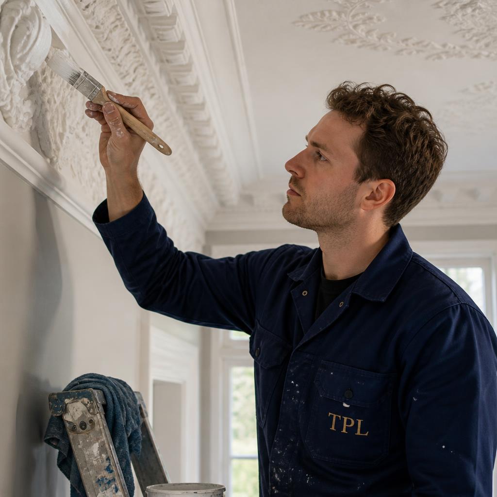 Coving & Cornicing in a London home — Period detailing restored or newly installed with precision.