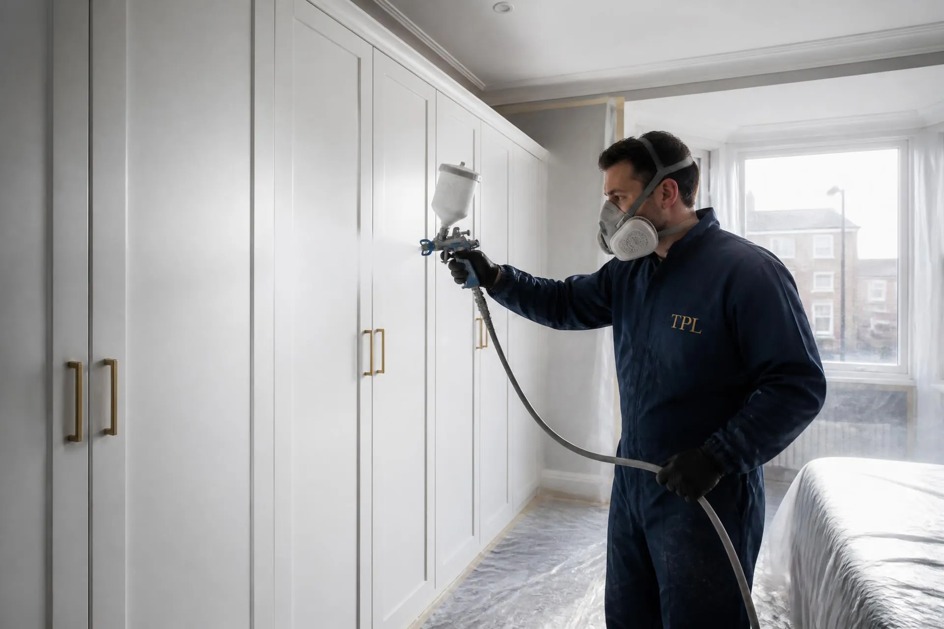 Spray Painting — specialist painting and decorating work by The Painters London.