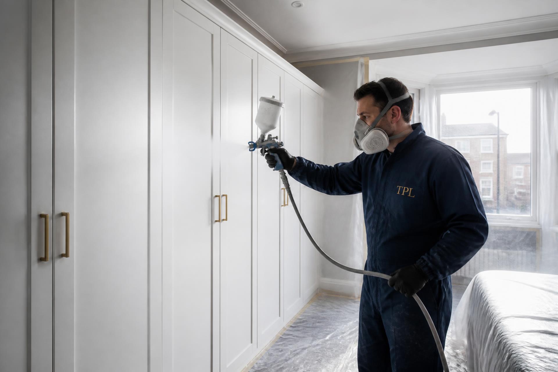 Spray Painting — specialist painting and decorating work by The Painters London.