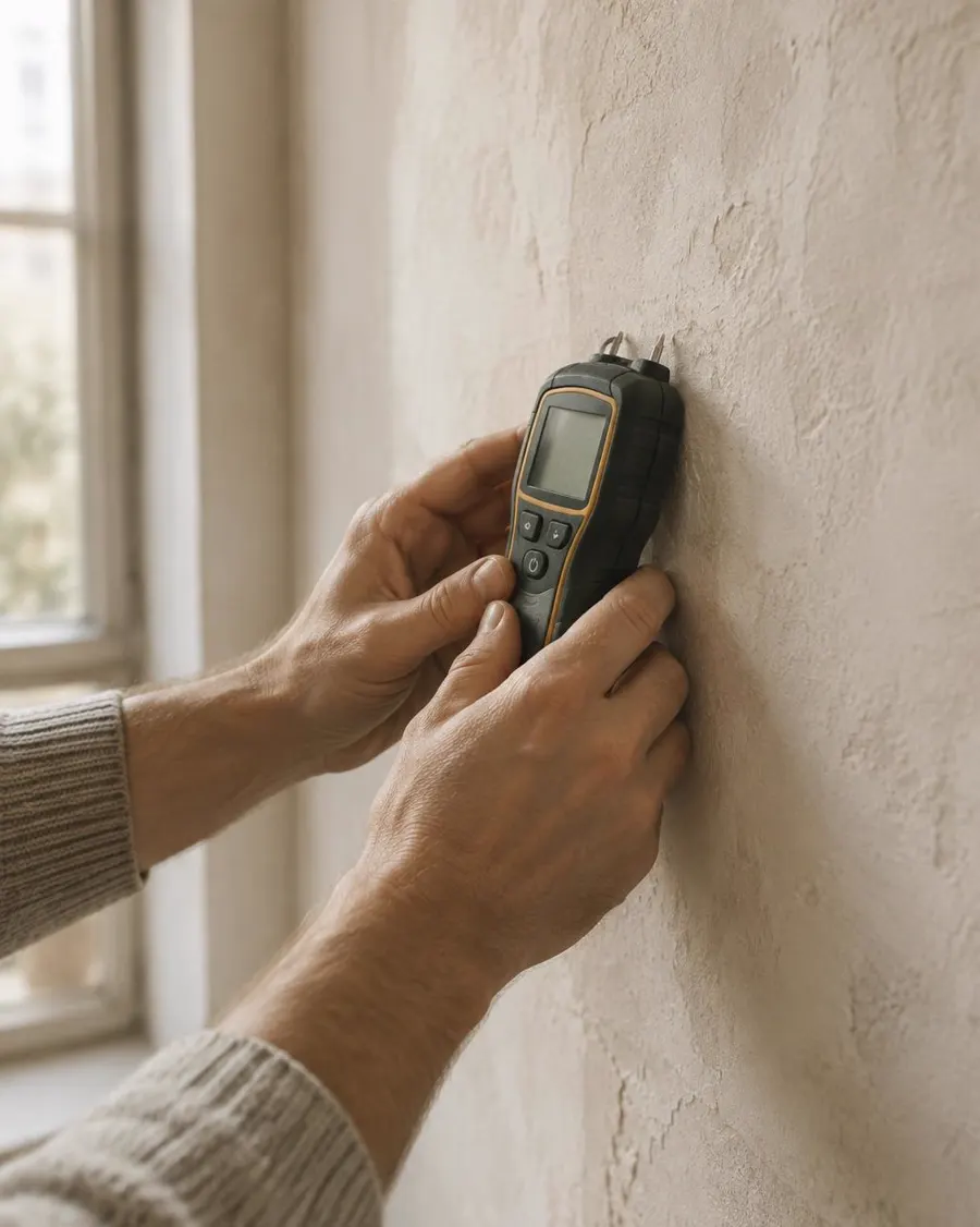 Survey & moisture check — The Painters London process